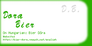 dora bier business card